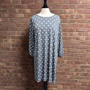 Cato Women’s Polka Dot Quarter Sheer Sleeve Dress Size XL NEW